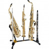 Multistand for 2 Saxophones and 3 Clarinette/FlutesALTO/TENOR SAX STAND